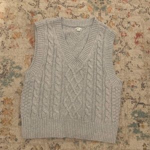 Aerie Gray Sweater Vest